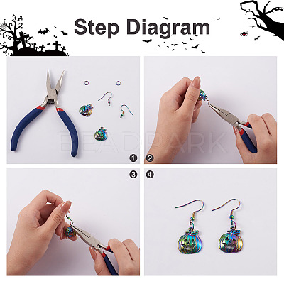 32Pcs 8 Style Rainbow CoLOR Alloy Pendants PALLOY-SW0001-02-1
