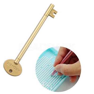 Key Shape Diamond Painting Point Drill Pen AJEW-M028-05A-1