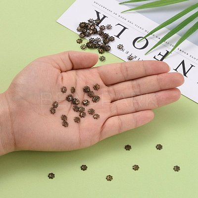 Iron Bead Caps IFIN-R197-AB-1