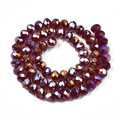 Electroplate Glass Beads Strands EGLA-A034-T1mm-B29-1
