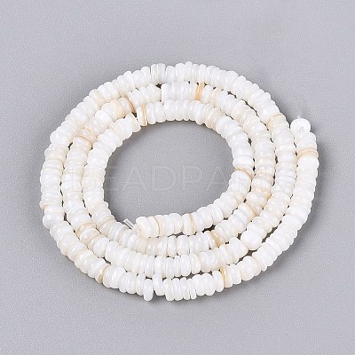 Natural Freshwater Shell Beads Strands SHEL-Q028-01-1