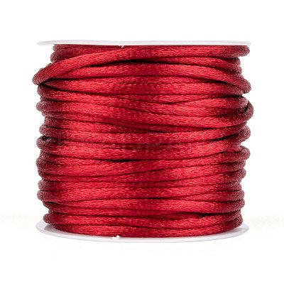 Nylon Satin Rattail Cords NWIR-L006-2mm-M-1