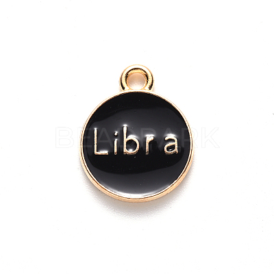 Alloy Enamel Pendants ENAM-S124-01B-08K-1