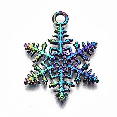 Rainbow Color Alloy Pendants PALLOY-S180-068-RS-1