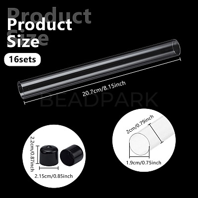 Transparent PC Plastic Bead Storage Tubes AJEW-WH0596-947D-1