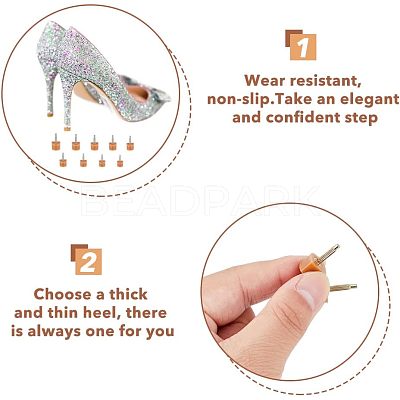 36 Pairs 18 Style Rubber & Iron High Heeled Shoes Replacement Tips FIND-FH0005-39-1