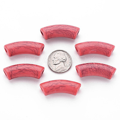 Opaque Crackle Acrylic Beads MACR-S372-001N-005-1