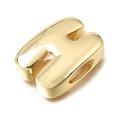 Brass Slide Charms KK-E802-33G-H-1