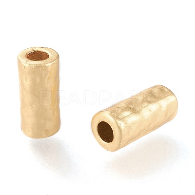Eco-Friendly Matte Alloy Tube Beads X-PALLOY-N161-03-MG-NR-1