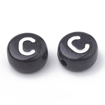 Opaque Acrylic Beads SACR-N002-02C-1