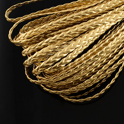 Braided Imitation Leather Metallic Cords LC-S002-5mm-27-1