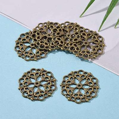 Tibetan Style Filigree Joiners Links X-TIBE-A11623-AB-FF-1