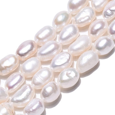 Natural Cultured Freshwater Pearl Beads Strands PEAR-N014-06E-01-1