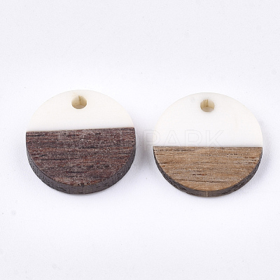 Resin & Walnut Wood Pendants RESI-S358-02E-01-1