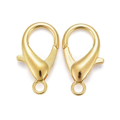Zinc Alloy Lobster Claw Clasps X-E107-G-NF-1