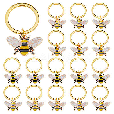 20Pcs Alloy Enamel Keychain KEYC-FH00076-1