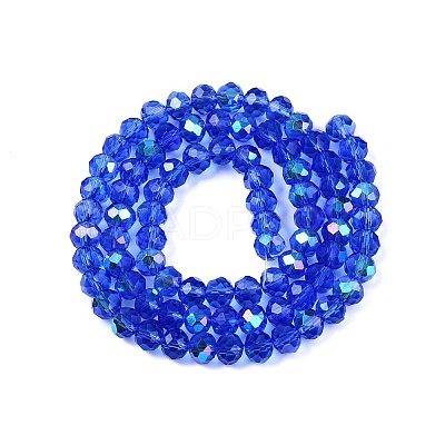 Electroplate Glass Beads Strands EGLA-A044-T6mm-L31-1