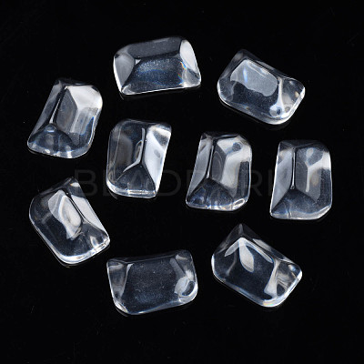 Transparent Rectangle Resin Cabochons CRES-N031-006A-A01-1