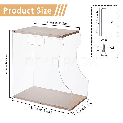 Wooden Vinyl Record Storage Holder Rack ODIS-WH0086-135-1