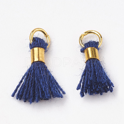 Polycotton(Polyester Cotton) Tassel Pendant Decorations FIND-S275-11G-1