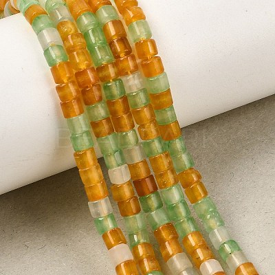 Natural Dyed White Jade Beads Strands GG-CBA0743-I03-1
