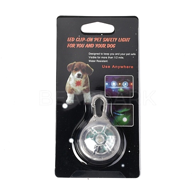 Plastic & Iron LED Collar Light AJEW-P080-06-1