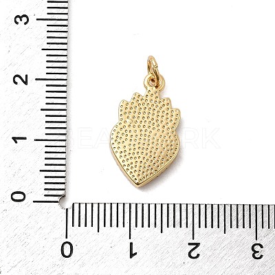 Brass Enamel Pendants KK-P338-34C-G-1