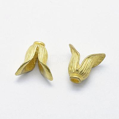 Brass Bead Caps KK-K186-47C-RS-1
