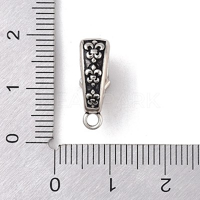 Brass Micro Pave Cubic Zirconia Donut Bails ZIRC-NH0001-02AS-1