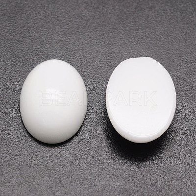 Oval Natural White Jade Cabochons X-G-K020-18x13mm-12-1