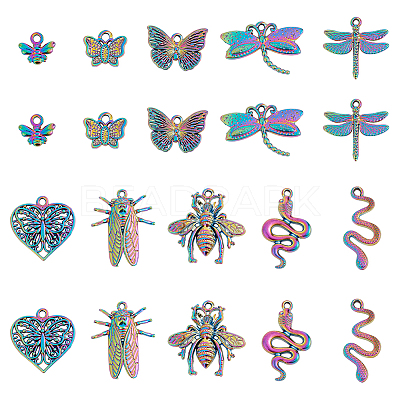 Animal Theme Alloy Pendant Sets FIND-HY0001-46-1