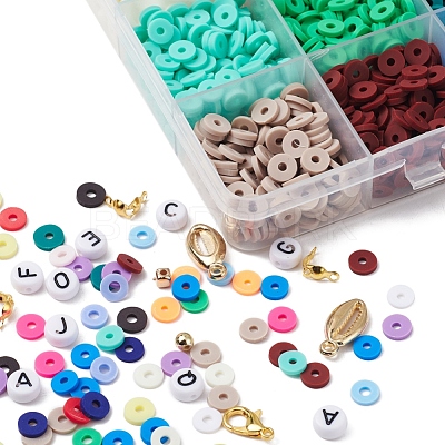 DIY Polymer Clay Beads Jewelry Set Making Kit DIY-YW0004-50-1