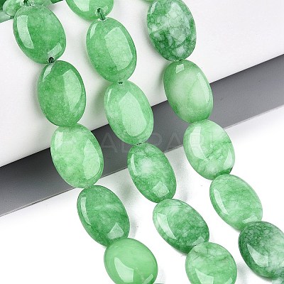 Dyed Natural White Jade Beads Strands G-N370-01A-07-1
