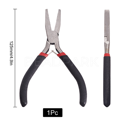 1Pc Carbon Steel Jewelry Pliers for Jewelry Making Supplies AJEW-SC0001-43-1