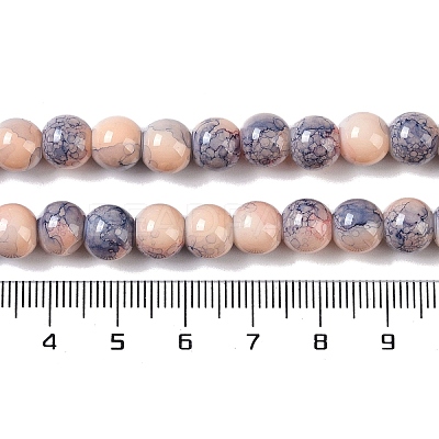 Baking Paint Glass Bead Strands X-GLAA-H031-01B-11-1
