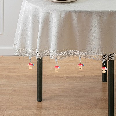 4Pcs Mushroom Resin Tablecloth Weights HJEW-SW00128-05-1