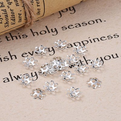 Multi-Petal Iron Bead Caps IFIN-YW0001-12S-1