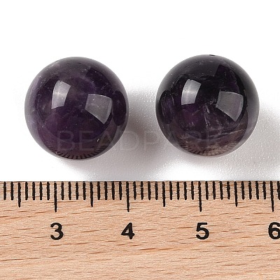 Natural Amethyst No Hole Sphere Beads G-K353-04C-03-1