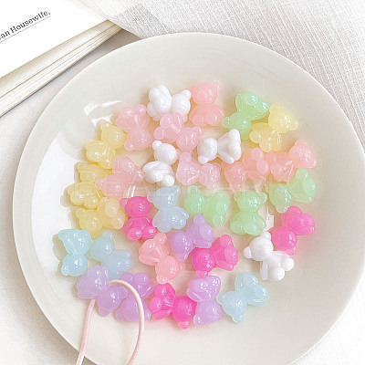 Acrylic Beads OACR-H038-15-1