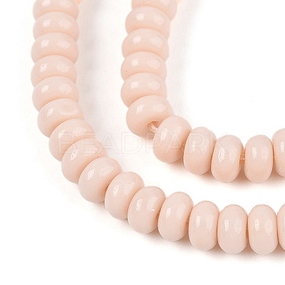 Opaque Spray Painted Glass Beads GLAA-ZX008-4mm-18H-1