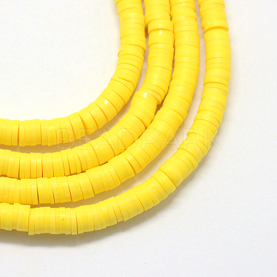 Handmade Polymer Clay Beads X-CLAY-R067-3.0mm-22-1