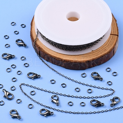 DIY 3m Brass Cable Chain Jewelry Making Kit DIY-YW0005-75B-1