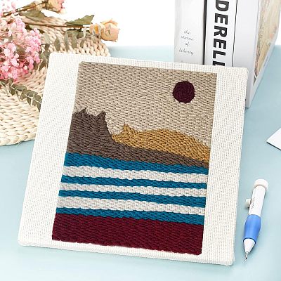 DIY Punch Needle Frame Covered with Cloth DIY-NB0005-06A-1