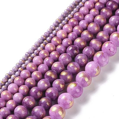 Natural Mashan Jade Beads Strands G-F670-A09-8mm-1