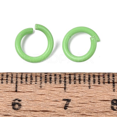 Spray Painted Iron Open Jump Rings IFIN-T017-04B-13-1