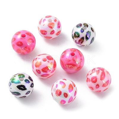 UV Plating Opeque Acrylic Beads MACR-K351-22-1