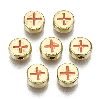 Alloy Enamel Beads X-ENAM-S122-032-RS-1