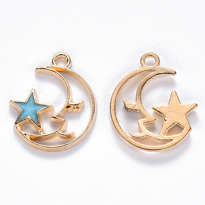 Alloy Enamel Pendants ENAM-S121-062C-1