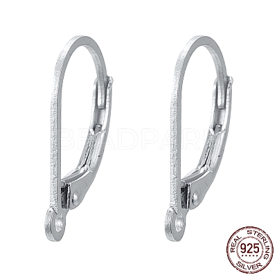 925 Sterling Silver Leverback Earrings LS-STER-S002-56-1