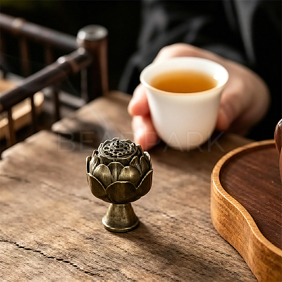 1Pc Alloy Incense Burners AJEW-DJ0002-28-1